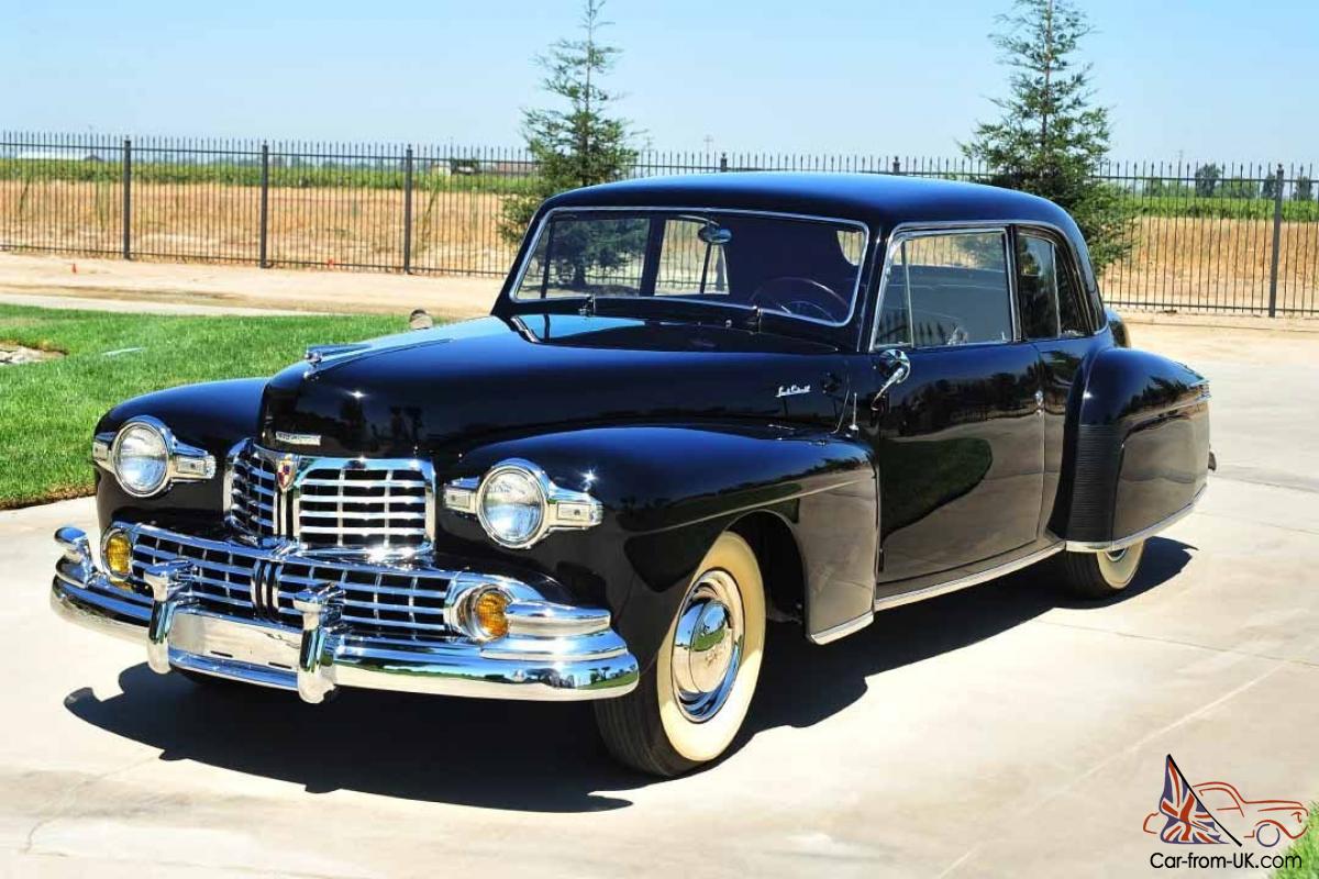 Rare Restored 1947 Lincoln Continental Club Coupe FlatHead 8 ...