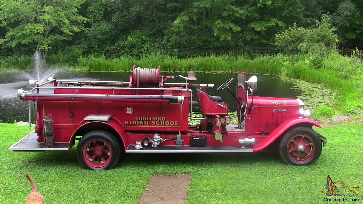 1931 Gramm Howe Antique Vintage Fire Engine Truck