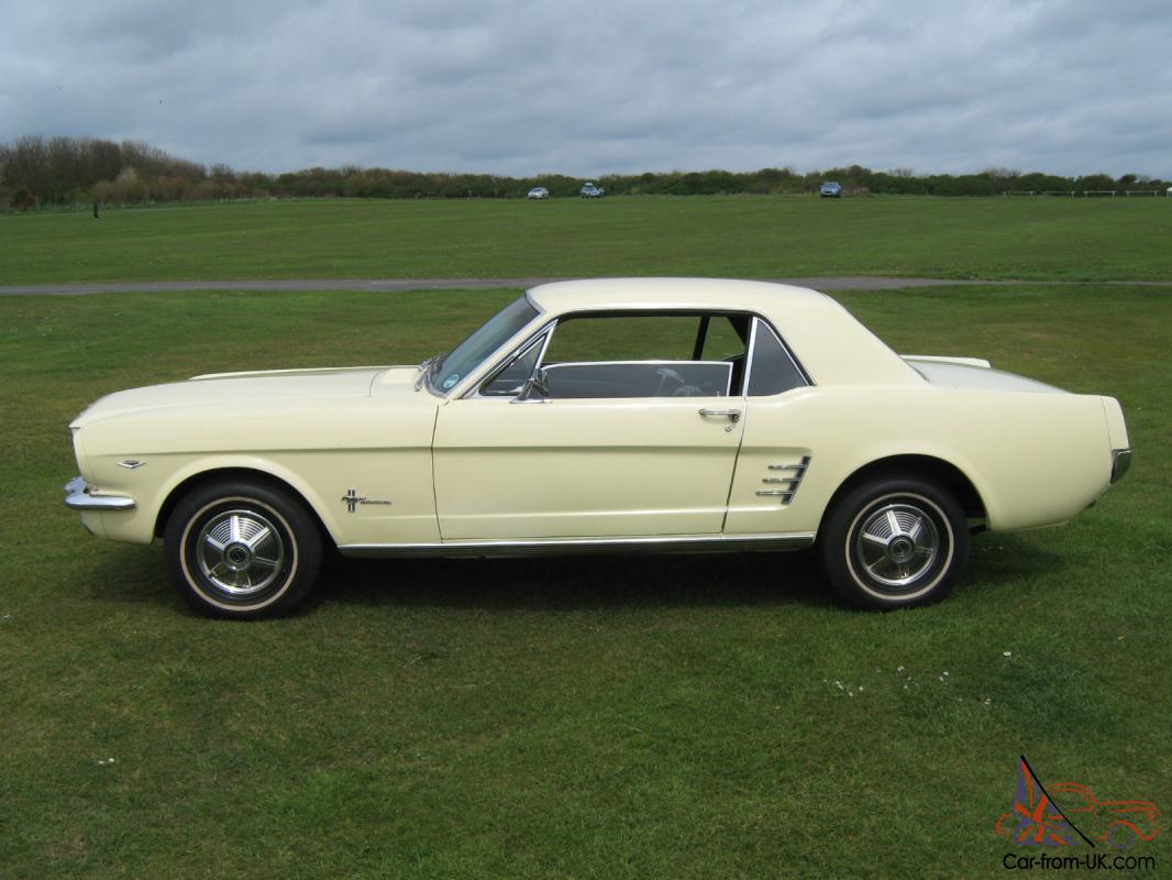 1966 Ford mustang coupe springtime yellow #2