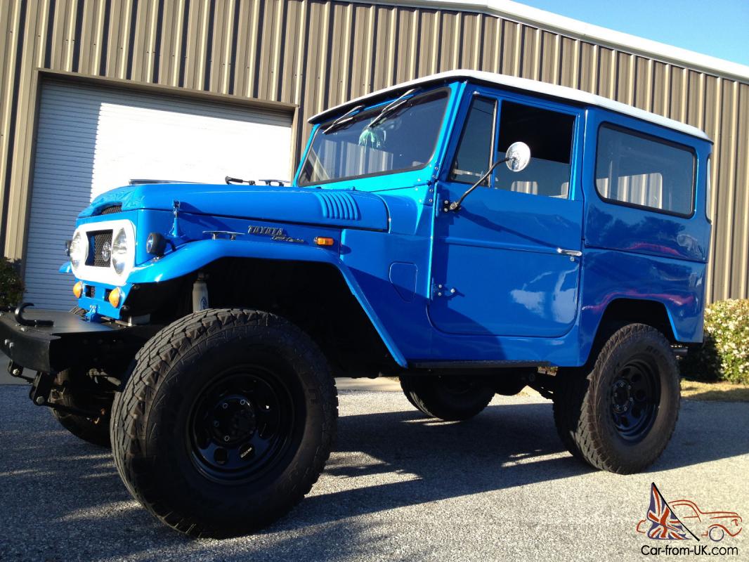 1969 Fj40 Toyota Land Cruiser Blue With White Hard Top Frame Off