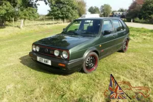 vw mk2 golf gti 16v oak green factory leather long mot loads of history 1991 Photo