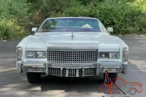 1975 Cadillac Eldorado WHITE ON WHITE TOP 90K MILES CONVERTIBLE