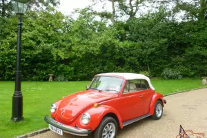 1979 VOLKSWAGEN KARMANN BEETLE CONVERTIBLE RED