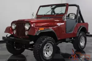 JEEP CJ5 WITH THE 304 V8, RUNS AND DRIVES GREAT, VERY CLEAN, HAS BIKINI SOFT TOP