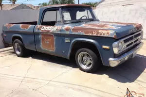 1971 DODGE SHORT BED. U.S AIRFORCE VIHICLE .COOL PATINA PICK UP TRUCK