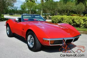 1972 Chevrolet Corvette Convertible Numbers Matching 350 2-Tops PS PB A/C