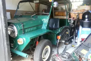  1968 ORIGINAL ENGLISH MORRIS MINI MOKE IN SPRUCE GREEN 