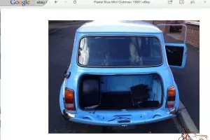  Mini clubman 1980 blue 