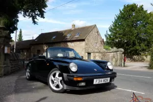  1989 PORSCHE CARRERA CABRIO SPORT BLACK 