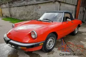 ALFA ROMEO SPIDER 2000 1985 DRY IMPORT VIRTUALLY NO RUST EXTREMELY ORIGINAL