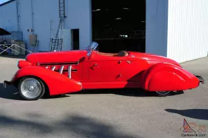 1936 Auburn BoatTail Speedster Convertible Roadster 390/C6 PS Tilt PDB Leather