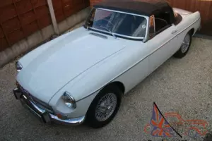 MGB Roadster, 1972, Wire Wheels, Chrome Bumpers, Overdrive, Tax Exempt, GHN5 Car