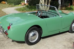 Award Winning '59 Bugeye Sprite Finished in Rare Leaf Green and Green Interior