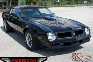1976 Pontiac Trans Am Black 400 4 Spd Manual Stick 88k Miles AZ car NO RUST A/C
