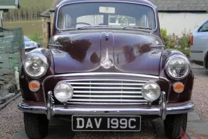 Maroon Morris Minor 1000 Traveller 1965