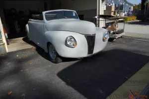 REAL 1941 FORD CONVERTIBLE CHOPPED-LEAD SLED-HOT ROD- CRUISER-NOT RAT ROD