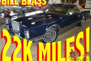 VERY RARE 1977 Lincoln BILL BLASS 2DR LEATHER MOONROOF ONLY 22K MILES! 78 79 Photo