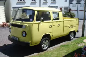 1975 VW Type 2 T2 Bay Window Double Crew Cab Crewcab Pickup 1776cc