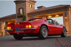 1974 Ferrari 246 GTS Dino Chairs Blue plate 2 owner CA car  provenance and docs