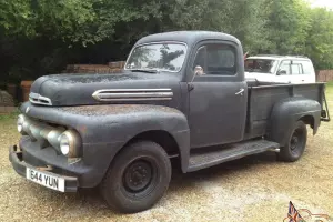  1951 FORD F3 pick up truck hot rod rat V8 flathead 