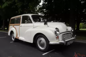  Classic 1969 Morris Minor Traveller Woody Old English White with Red Interior 