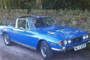 Triumph Stag 1977 with only 64,000 mls, lots of history