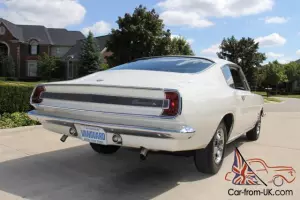 1967 Barracuda Formula S Fastback Rare 383 White Tan