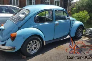 1975 1200 flat screen vw beetle project tax and mot exempt