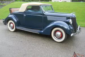 1936 FORD CABRIOLET DELUXE WITH RUMBLE SEAT (ALL HENRY FORD) MOSTLY ALL ORIGINAL