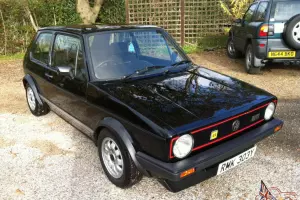  Volkswagen Golf GTi Mk1 1600 non-sunroof in black VW Mark 1 one not mk2 bug T4 