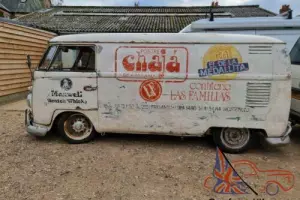 1962 splitscreen panel van, original sign written patina