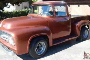 1956 Ford F-100 Short Bed Pickup Truck, 351 v8 C6 Auto Hotrod Rat Rod Old School