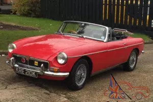 1972 MGB ROADSTER 1.8 CONVERTIBLE SOFT TOP. TAX EXEMPT. OVERDRIVE. 12 MONTHS MOT
