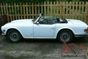 Triumph TR6 PI with overdrive1973 UK model