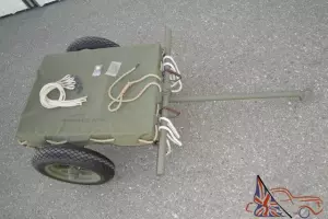 1945 JOHN WOOD M3A4 AMMUNITION HAND CART, RESTORED WITH ACCESSORIES