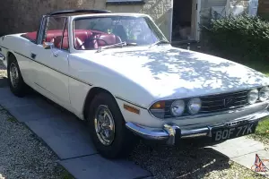 1971 Mk1 Triumph Stag white Rover3.5 engine with very rare red interior