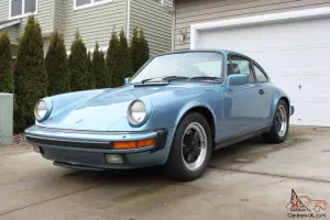 1985 Porsche Carrera 2 911  Iris Blue Metalic Color