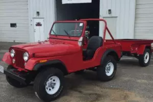 1973 Jeep CJ5 with trailer