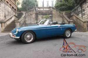  1973 MG B Roadster Manual Chrome Bumper 