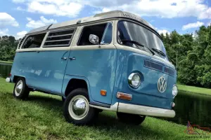 70 VW Bus Camper Westfalia Campmobile Pop Top Bay Window Kombi Van RESTORED
