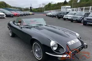 1973 L JAGUAR E-TYPE SERIES 3 ROADSTER 5.3 V12 in Black / Red leather