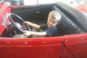 Red 1932 Ford Roadster