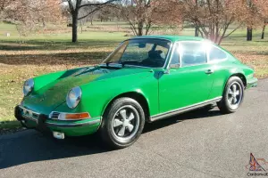 1972 Porsche 911T Coupe w/ Factory A/C - Viper Green, Fuchs Wheels, 2.4L, & More