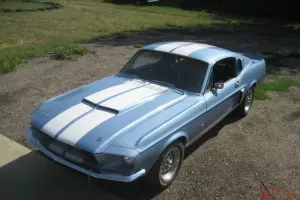 1967 Shelby GT 350 auto Brittney blue metalic, great driver!