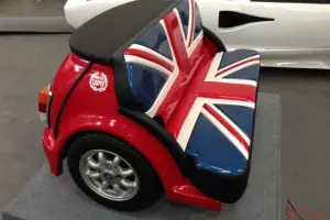 Custom Union Jack Mini Cooper Zeemax Classic Mini sofa Cool Britannia seat couch