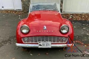 1962 Triumph TR 3 red