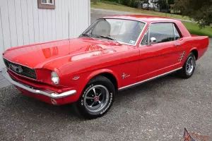 1966 Ford Mustang 289 ci auto restored signalflare red