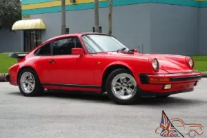 911 SC COUPE 5 SPEED MANUAL GUARDS RED / BLACK PWR SUNROOF