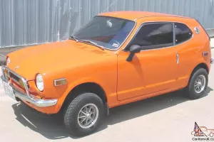 HONDA 600 COUPE Z600 Z ORANGE w/MAG WHEELS DRIVER VERY SHARP CLASSIC MINI CAR