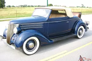1936 FORD CABROLETTE CONVERTIBLE REBUILT FLATHEAD CUSTOM CLASSIC STREET HOT ROD